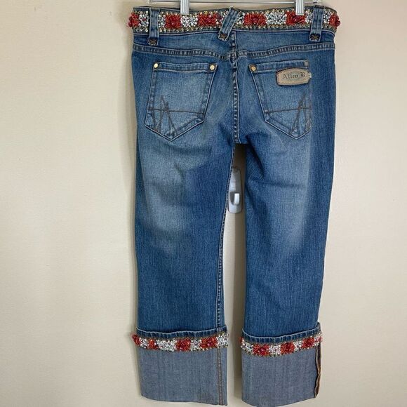Allen B| Capri| Jeans| Jewelry Trimmed| Vintage| Mint Condition - Picture 7 of 9